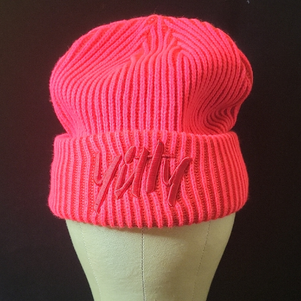 YITTY Bright Pink Ribbed Beanie